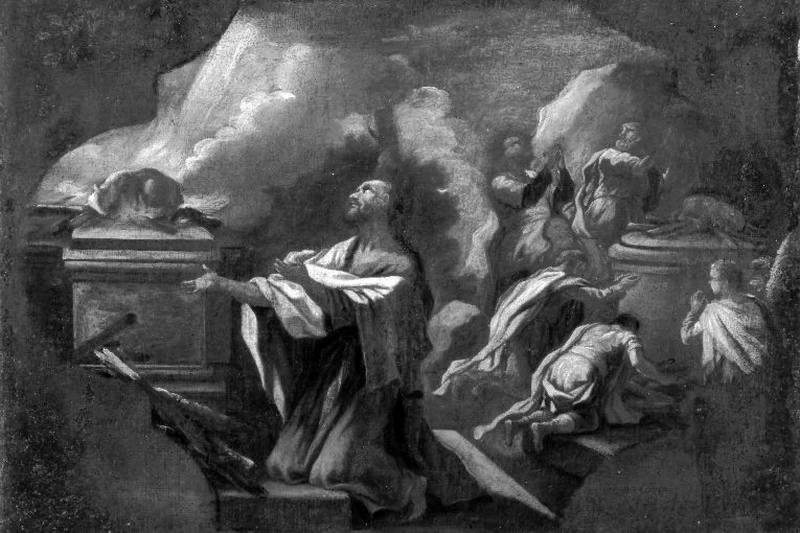 Sacrificio di Elia sul monte Carmelo - Pinacoteca Provinciale, Bari